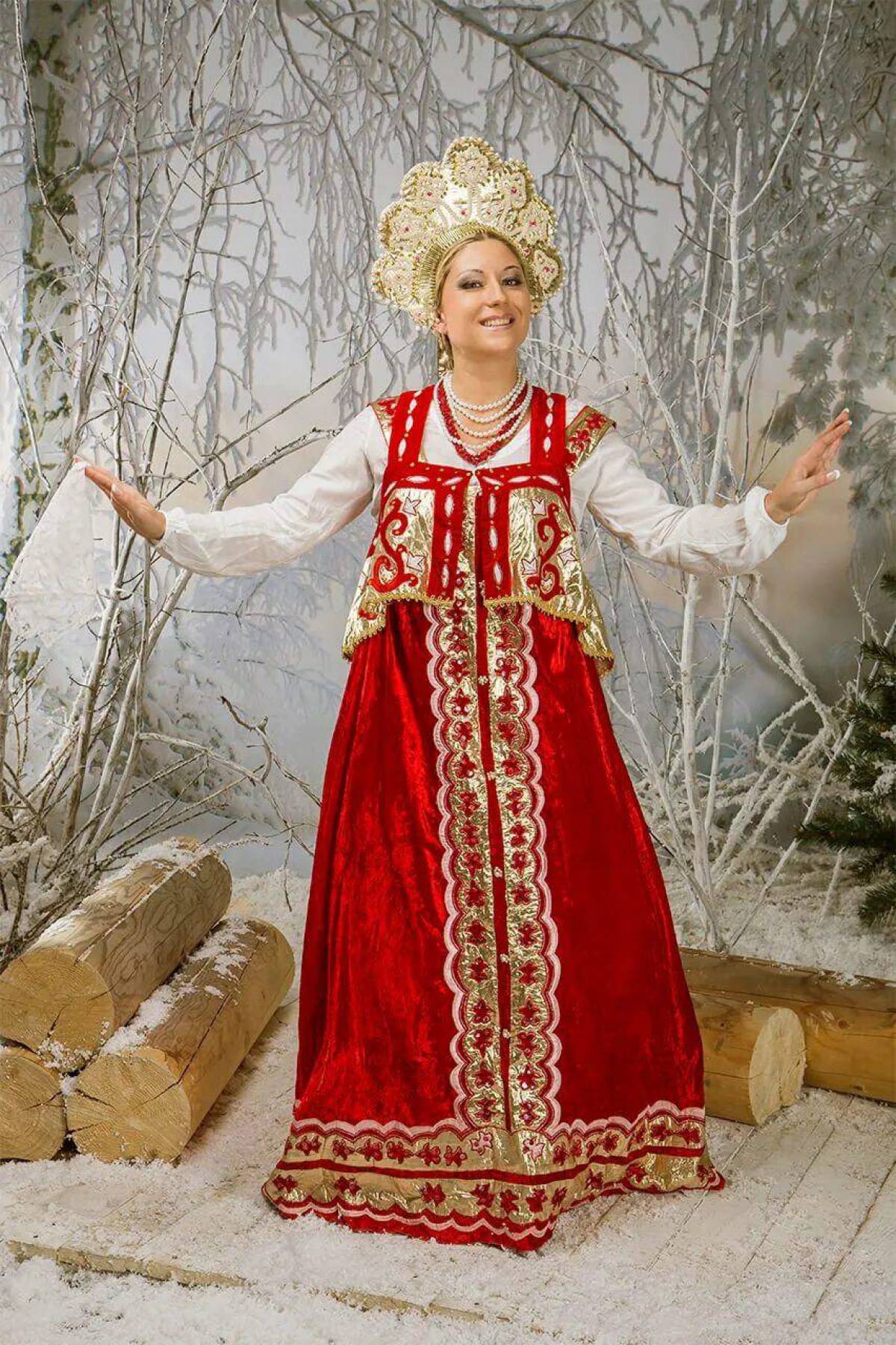 Girls in Slavic costumes in Suqiang