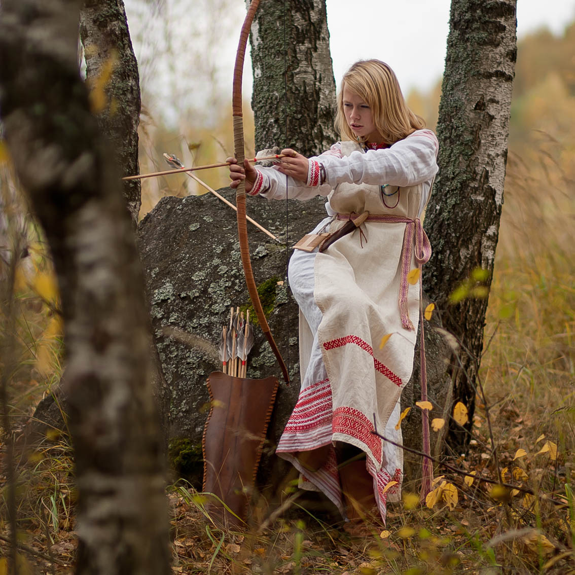 Sexy photo Girls in Slavic costumes in Suqiang